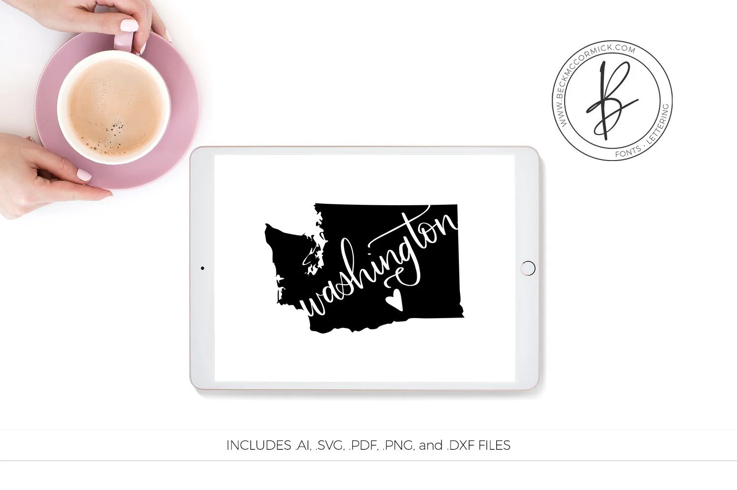Washington Heart SVG