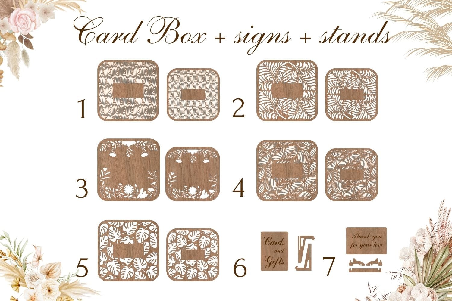 Wedding Card Box Laser Cut Bundle - Image 2