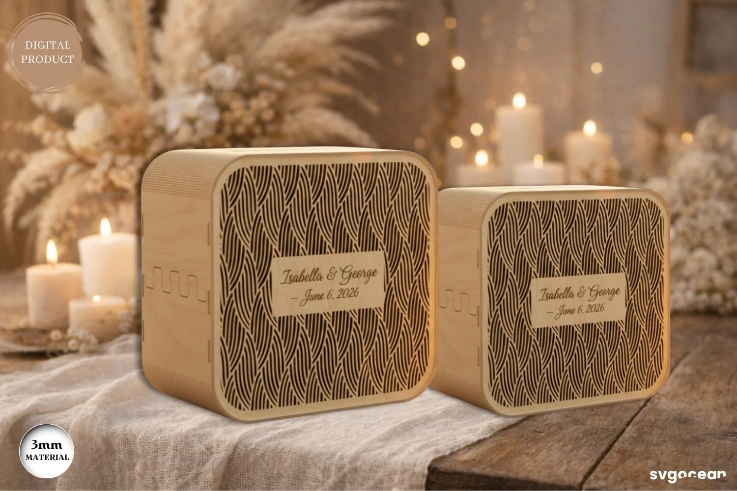 Wedding Card Box Laser Cut Bundle - Image 4