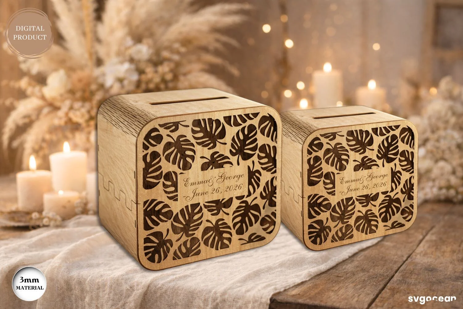 Wedding Card Box Laser Cut Bundle - Image 9