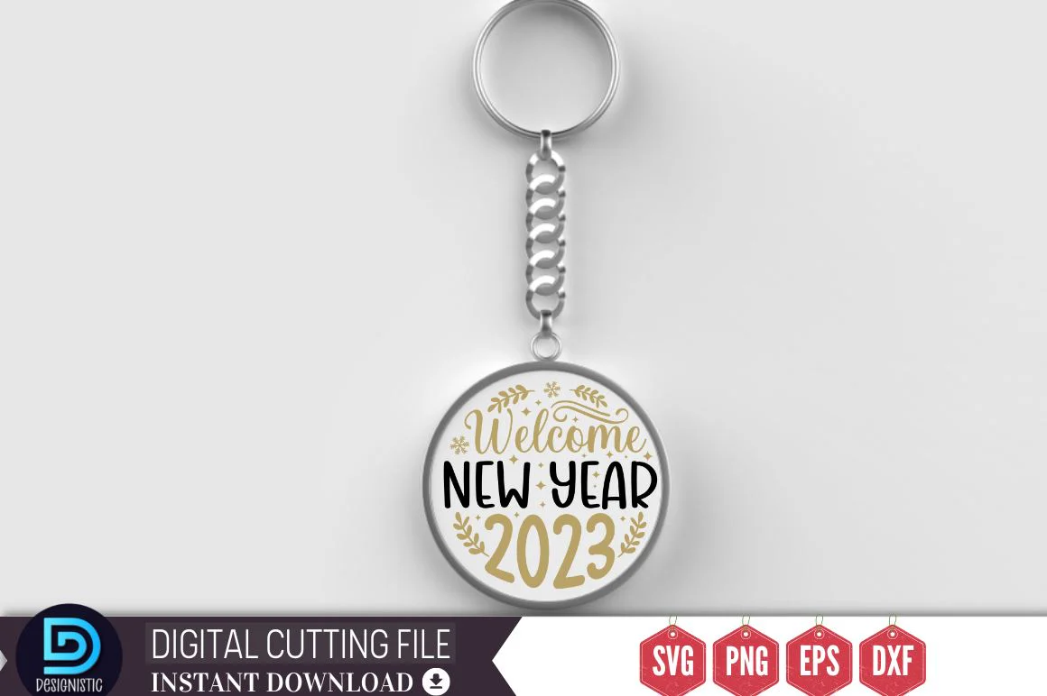 Welcome new year 2023 SVG - Image 2