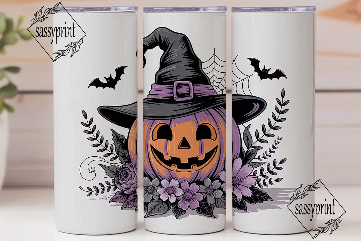 Whimsical Halloween 20oz Tumbler Wrap - Image 2