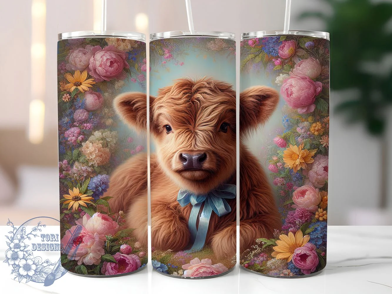 Whimsical Rustic Farm Cow Tumbler, Highland Cow Tumbler, Rustic Farm Cow Wrap, Whimsical Cow Wrap, Country Cow Wrap, Sublimation Design, Trendy Gift Idea