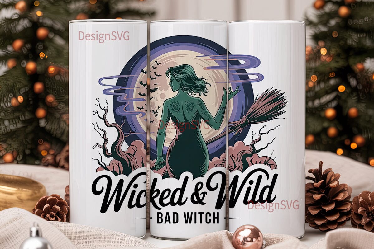 Wicked Witch 20oz Tumbler Wrap - Image 2
