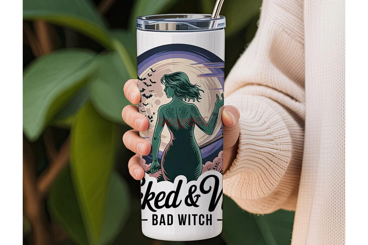 Wicked Witch 20oz Tumbler Wrap - Image 3