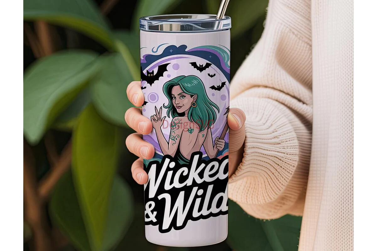 Wicked Witch 20oz Tumbler Wrap - Image 3