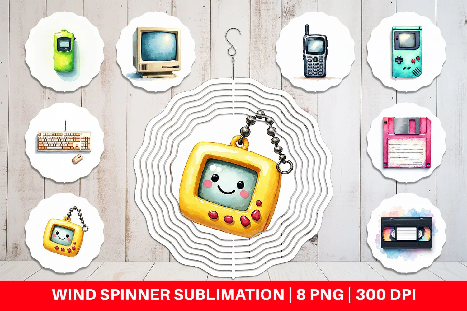 Wind Spinner 90s Tech Gadgets