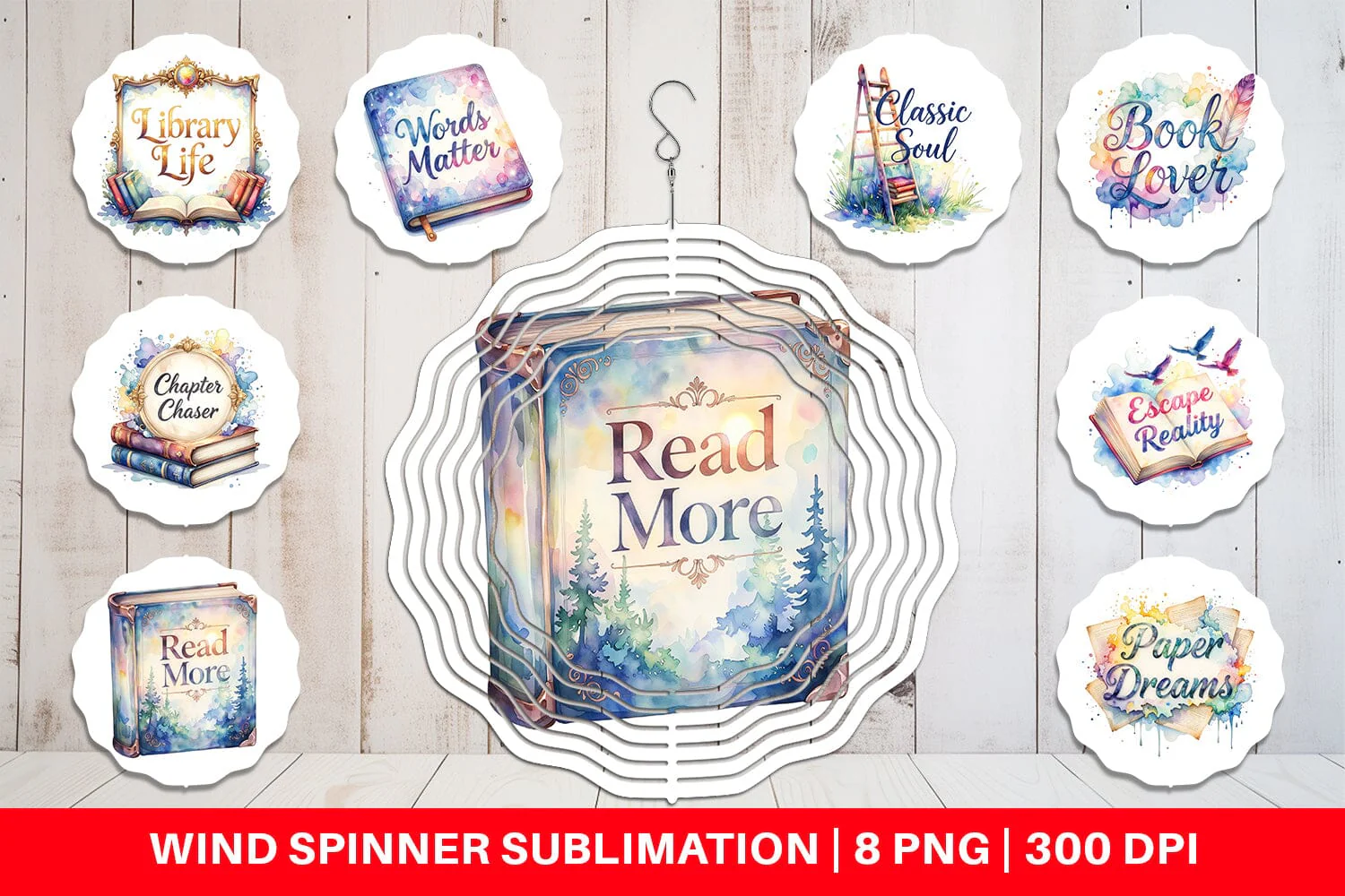 Wind Spinner Bookworm Quotes