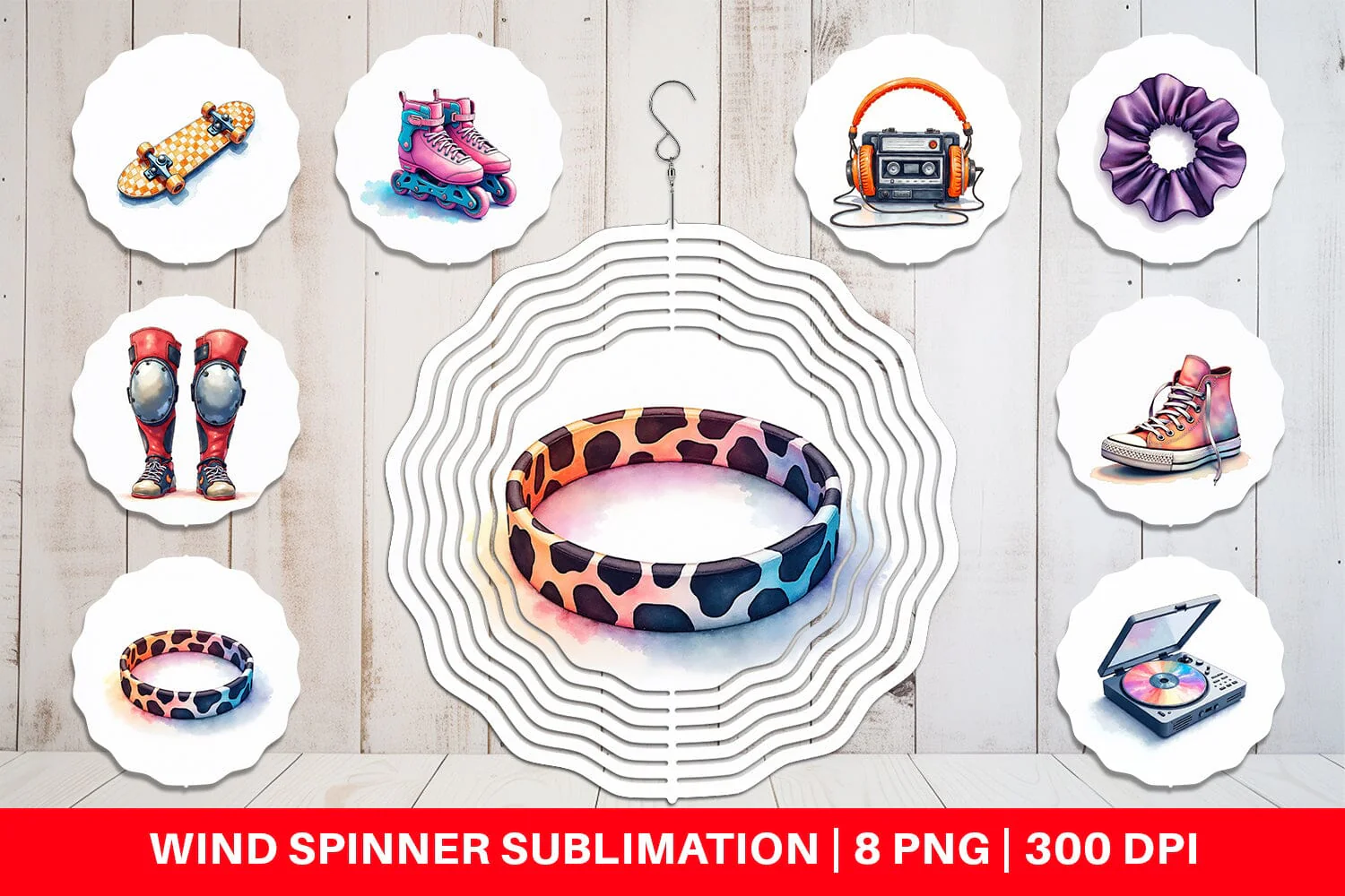 Wind Spinner Retro Roller Vibes