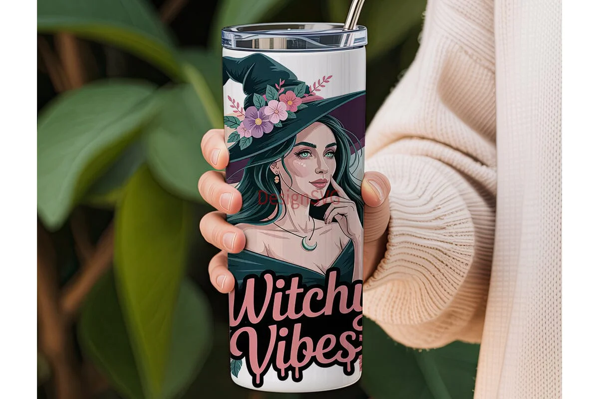 Witchy Vibes 20oz Tumbler Wrap - Image 3