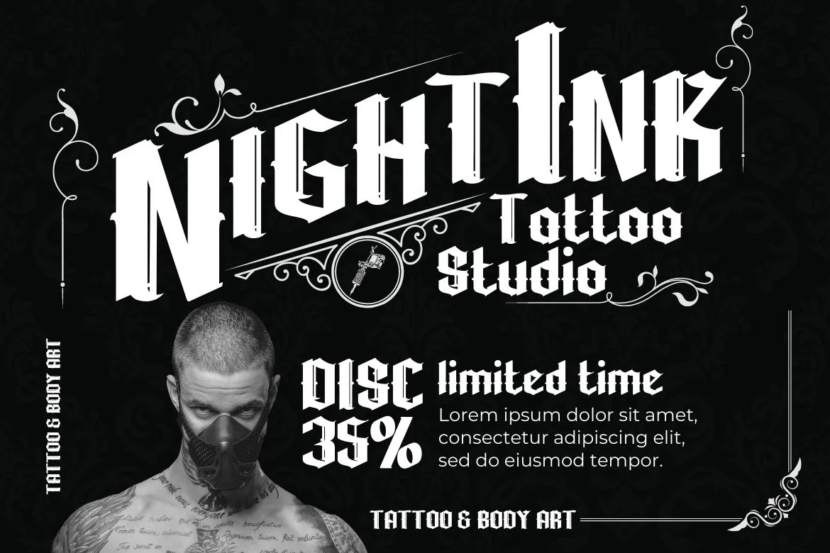WUSHIN Blackletter font - Image 8