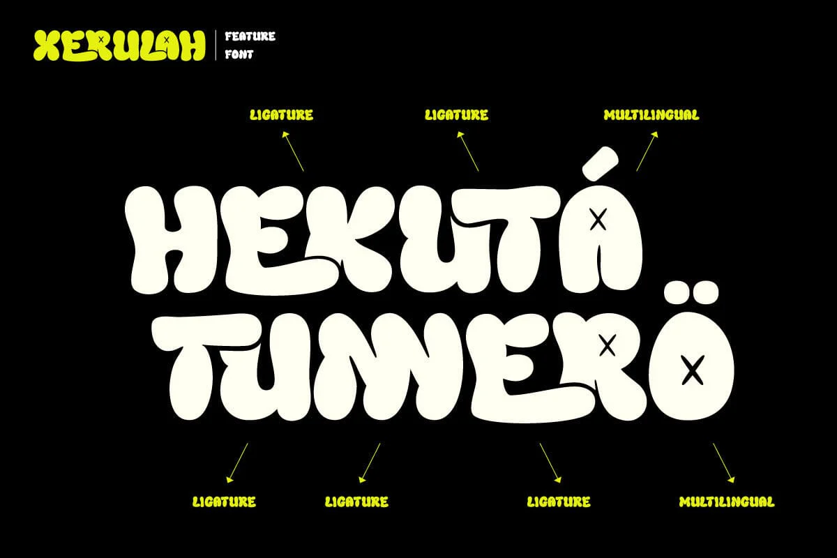 Xerulah - Bubble Graffiti Font - Image 2