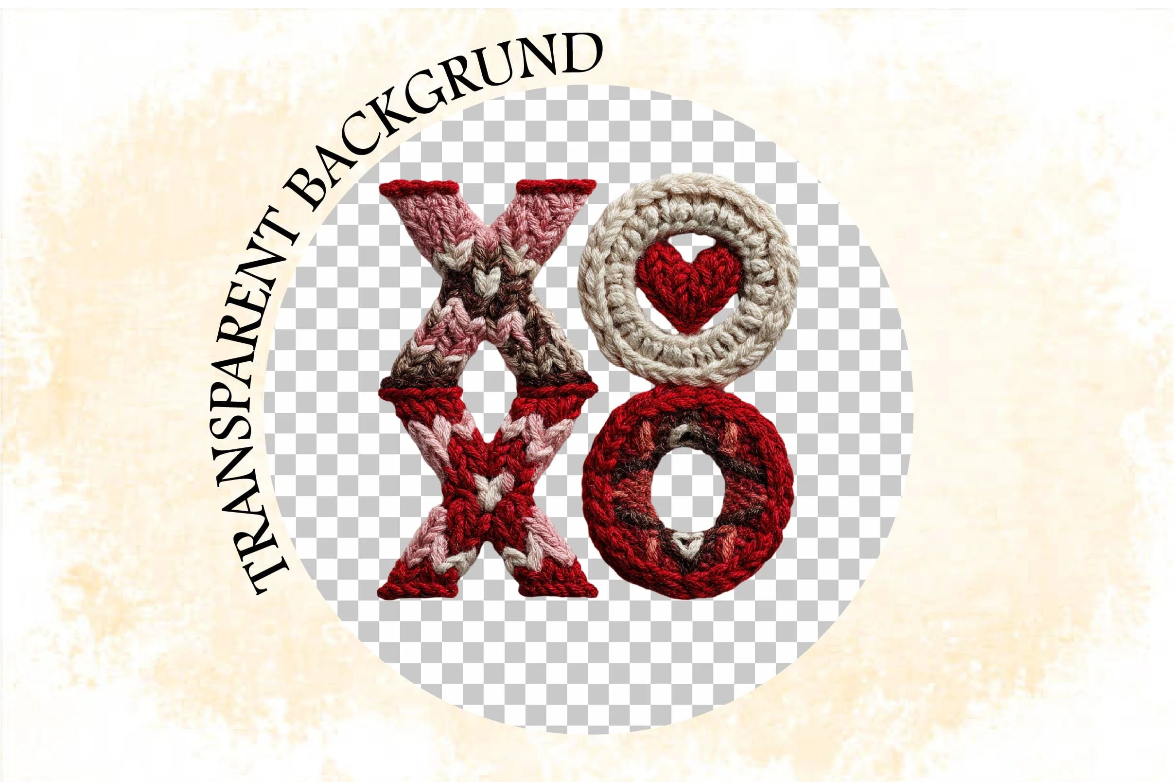 Xoxo Valentines Day Yarn Trendy PNG - Image 4