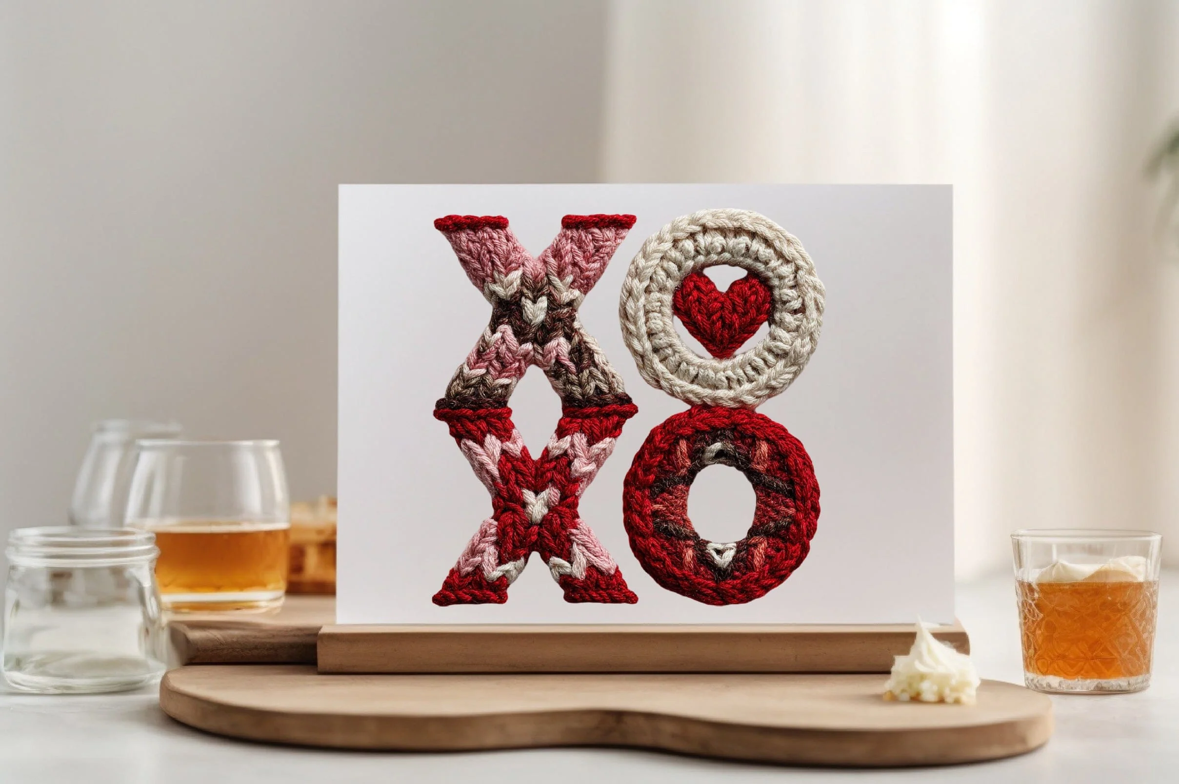 Xoxo Valentines Day Yarn Trendy PNG - Image 6