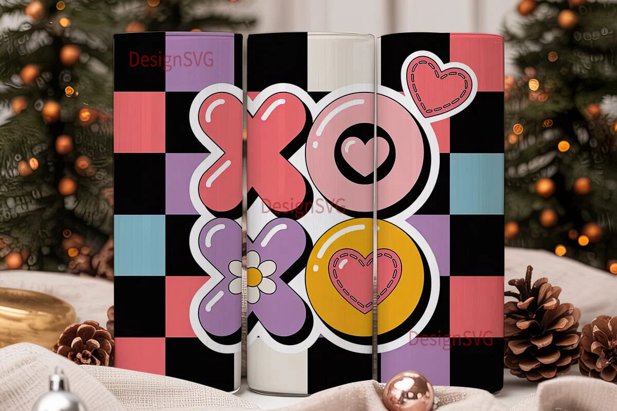 XOXO Valentines Tumbler Wrap - Image 2