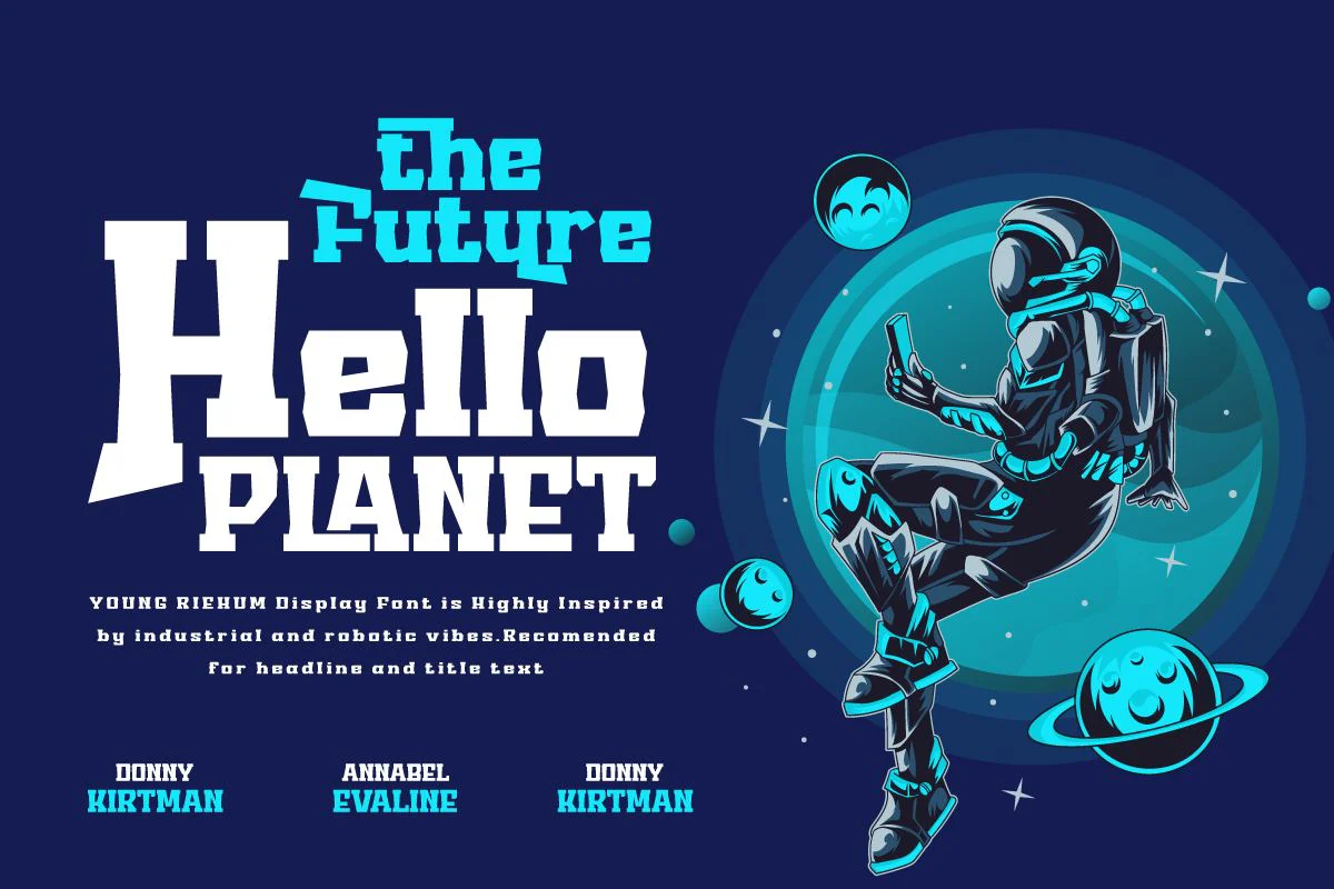 Young Riehum | Display Hero Font - Image 5