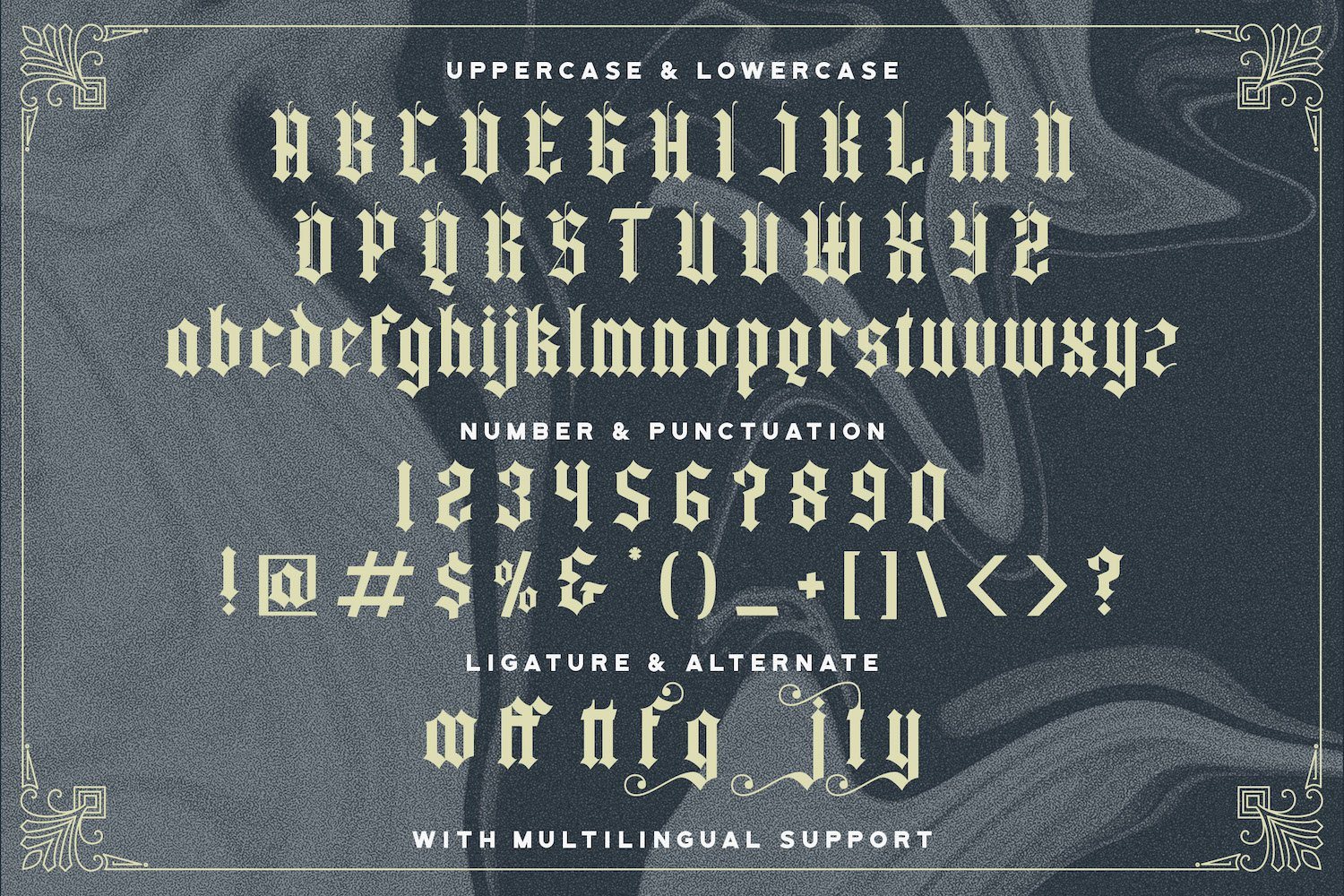 Yugitoy - Victorian Decorative Font - Image 9