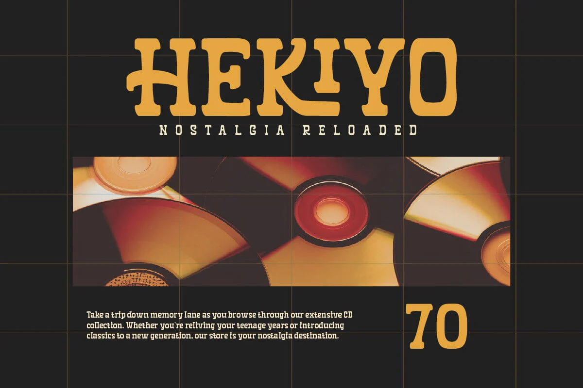 Zewkila - Retro Display Font - Image 4